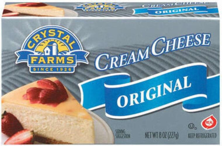 Crystal Farms Original Cream Cheese 8 oz, Nutrition Information Innit