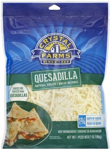 Crystal Farms Quesadilla Cheese - 7 oz, Nutrition Information | Innit