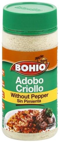 Bohio without Pepper Adobo Criollo - 8 oz, Nutrition Information | Innit