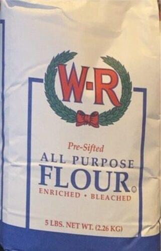 W-r Flour All Purpose Enriched Bleached Pre-Sifted Baking Supply - 5 lb ...