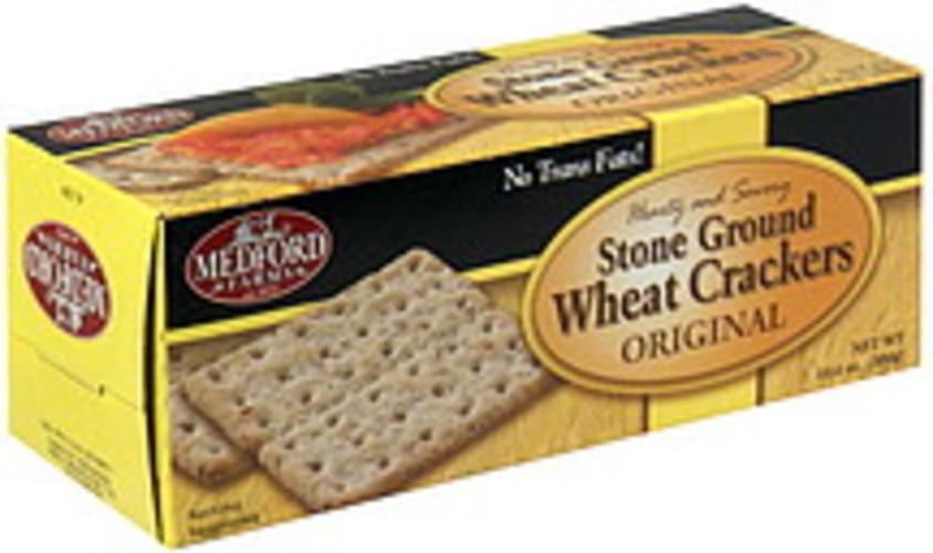 Medford Farms Original Stone Ground Wheat Crackers - 10.6 oz, Nutrition ...