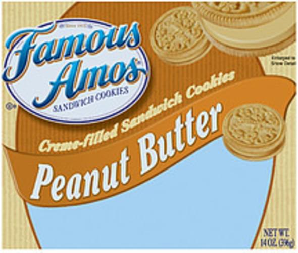 Famous Amos Peanut Butter Creme Filled Sandwich Cookies Oz Nutrition Information Innit