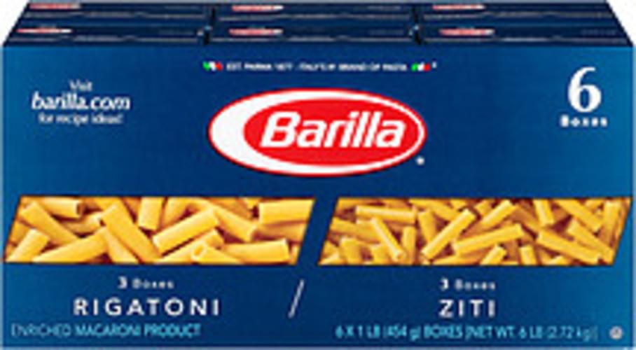 Barilla Rigatoni/Ziti Pasta - 6 lb, Nutrition Information | Innit