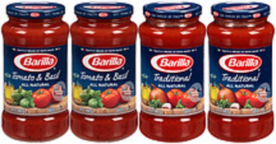 Barilla Sauces Traditional/Tomato & Basil Pasta Sauce - 96 oz, Nutrition  Information | Innit