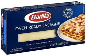 Barilla Oven-Ready, Lasagne Pasta - 9 Oz, Nutrition Information | Innit