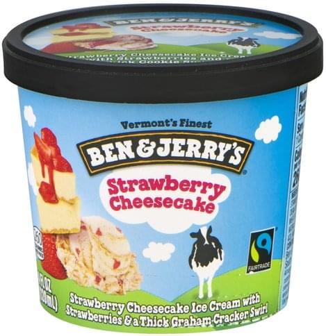 Ben & Jerrys Strawberry Cheesecake Ice Cream - 4 oz ...