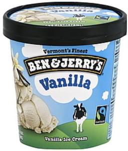 Ben & Jerrys Vanilla Ice Cream - 1 pt, Nutrition Information | Innit