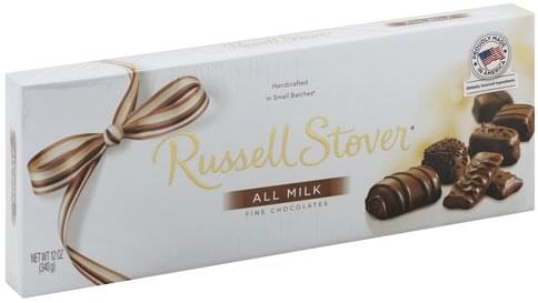 Russell Stover Fine, All Milk Chocolates - 22 ea, Nutrition Information ...