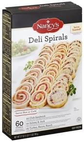 Nancys Deli Spirals - 60 ea, Nutrition Information | Innit