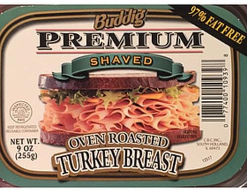 Buddig Oven Roasted Turkey Breast - 56 G, Nutrition Information | Innit