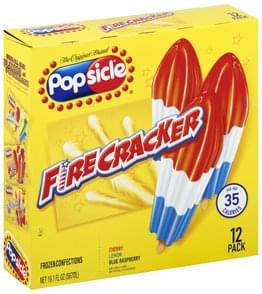 Popsicle Firecracker Frozen Confections - 12 ea, Nutrition Information ...