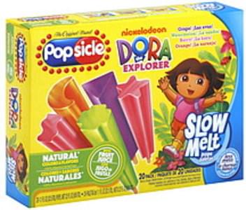 Popsicle Slow Melt, Nickelodeon Dora the Explorer, Assorted Flavors Ice ...