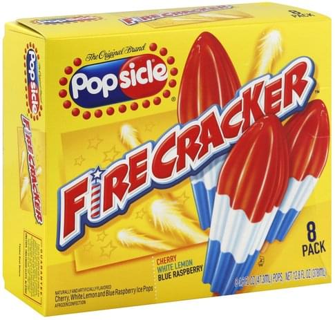 Popsicle Firecracker Ice Pops - 8 ea, Nutrition Information | Innit