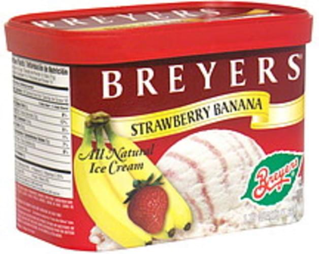 Breyers Strawberry Banana All Natural Ice Cream 175 Qt Nutrition Information Innit 5603