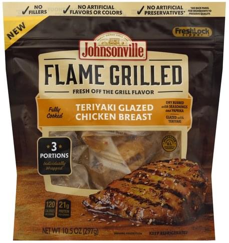 Johnsonville Teriyaki Glazed Chicken Breast - 3 ea, Nutrition ...