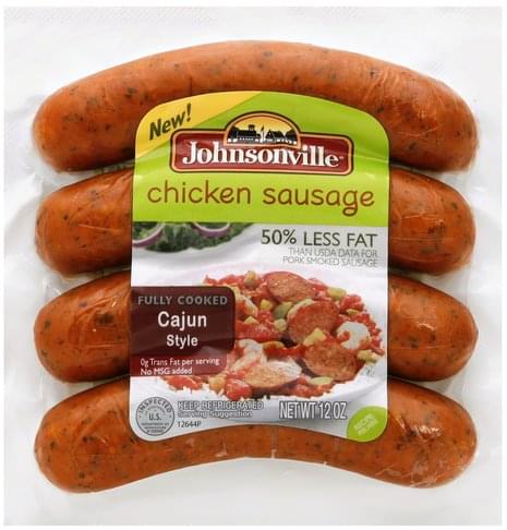 Johnsonville Cajun Style Chicken Sausage - 12 oz, Nutrition Information ...