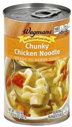 Wegmans Ready To Serve Chunky Chicken Noodle Soup 18 6 Oz Nutrition Information Innit