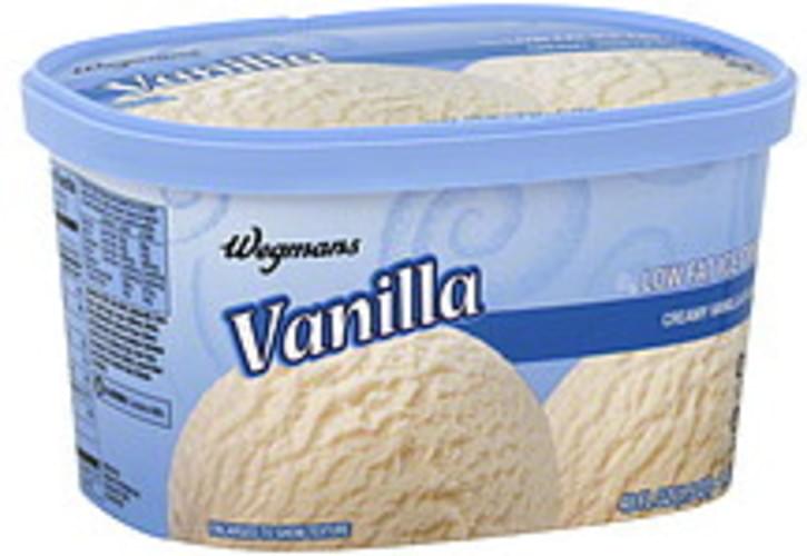 Wegmans Low Fat Creamy Vanilla Flavor Ice Cream 48 Oz Nutrition