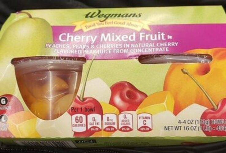 Wegmans Cherry Mixed Fruit - 4 ea, Nutrition Information | Innit