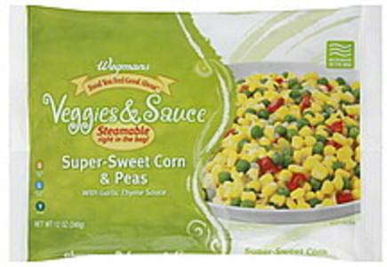 Wegmans Super-Sweet Corn & Peas, with Garlic Thyme Sauce Veggies ...