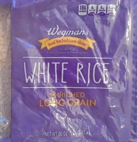 Wegmans Enriched Long Grain White Rice - 80 oz, Nutrition Information ...