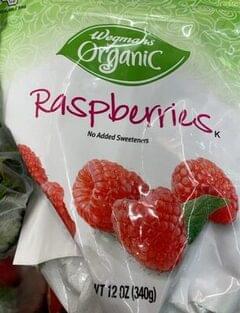 Wegmans Organic Raspberries - 12 oz, Nutrition Information | Innit