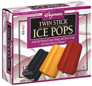 Popsicle Orange, Cherry And Grape, 18 Pack Ice Pops - 18 Ea, Nutrition 