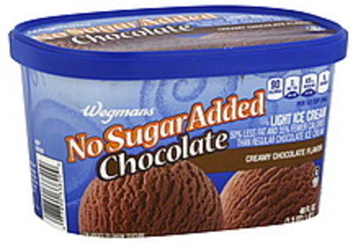 Wegmans Light No Sugar Added Chocolate Ice Cream 48 Oz Nutrition