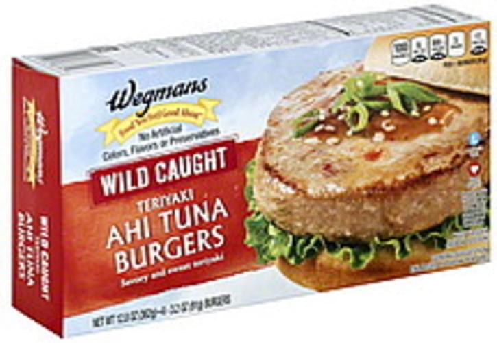 Wegmans Ahi Tuna Teriyaki Wild Caught Burgers 4 Ea Nutrition Information Innit