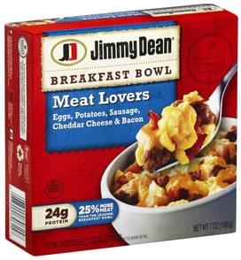 Jimmy Dean Meat Lovers Breakfast Bowl - 7 oz, Nutrition Information | Innit