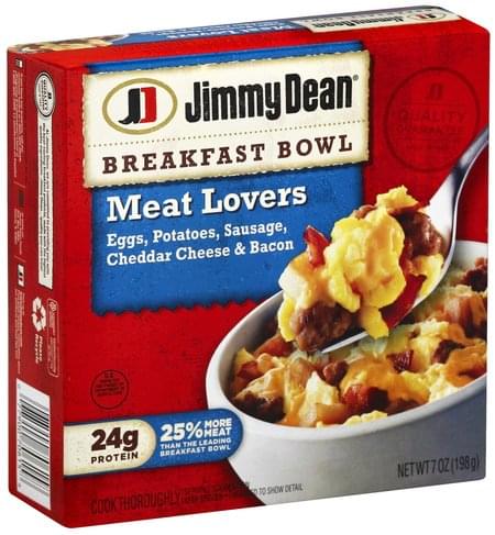 Jimmy Dean Meat Lovers Breakfast Bowl - 7 oz, Nutrition Information | Innit