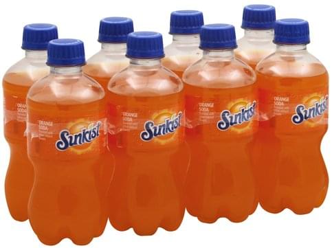 Sunkist Orange, 8-Pack Soda - 8 ea, Nutrition Information | Innit