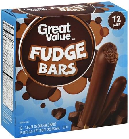 Great Value Fudge Bars - 12 ea, Nutrition Information | Innit