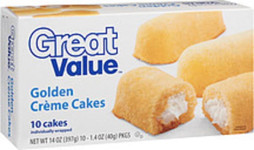 Great Value Golden Creme 1.4 Oz Cakes - 10, Nutrition Information | Innit