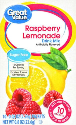 Great Value Raspberry Lemonade Drink Mix 10 Nutrition Information Innit 7275