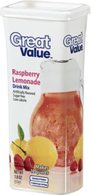 Great Value Rapberry Lemonade Drink Mix 6 Nutrition Information Innit 1451