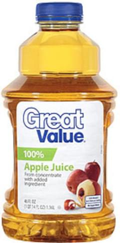 2 oz unsweetened apple juice