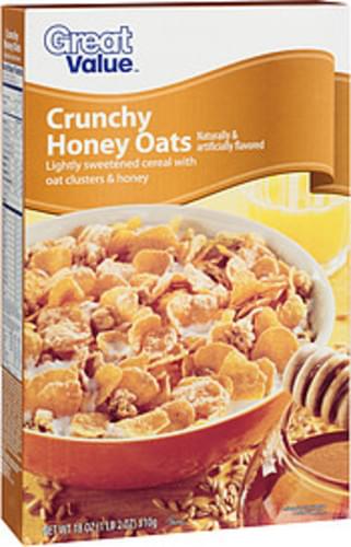 Great Value Crunchy Honey Oats Cereal 18 Oz Nutrition Information Innit