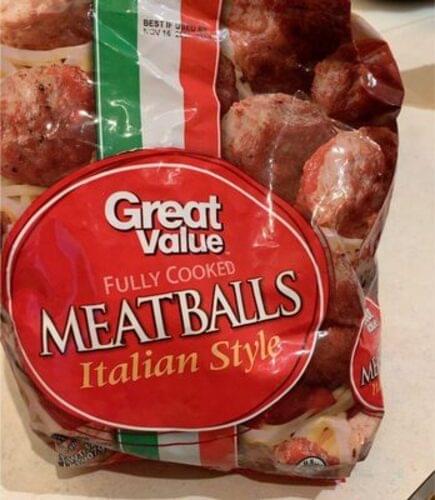 Great Value Meatballs Fully Cooked Italian Style 32 Oz Nutrition