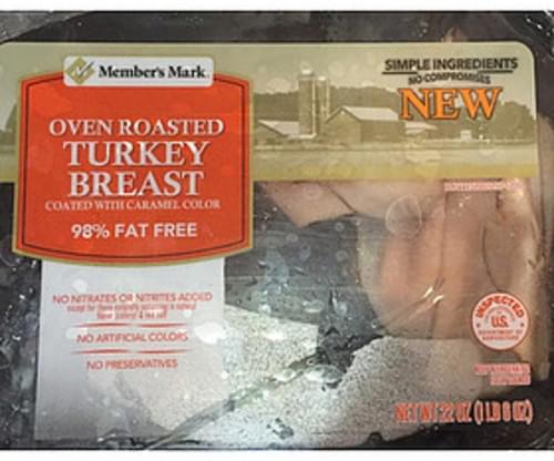 Member's Mark Oven Roasted Turkey Breast - 56 G, Nutrition Information ...