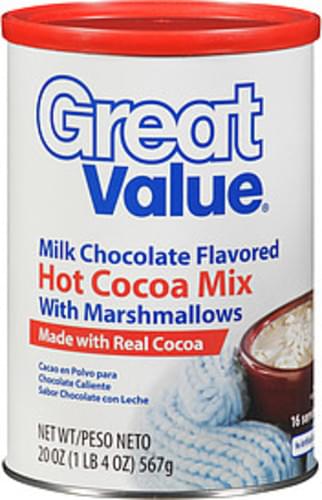 Great Value Hot Cocoa Mix With Mini Marshmallows Great Value Milk ...