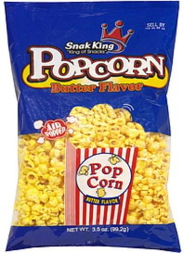 Snak King Butter Flavor Popcorn - 3.5 oz, Nutrition Information | Innit