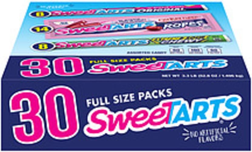 Sweetarts Original Soft And Chewy Ropes Cherry Punch And Extreme Sour Chewy Candy Variety Pack 30 3384