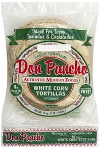 Don Pancho White Corn Tortillas - 18 ea, Nutrition Information | Innit