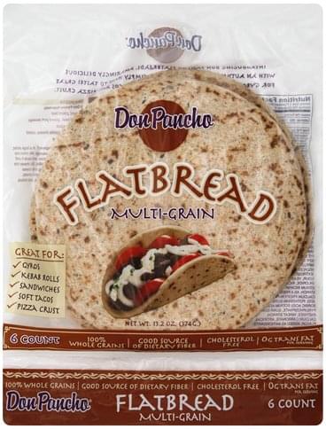 Don Pancho Multi Grain Flatbread Ea Nutrition Information Innit