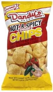 Dandys Hot and Spicy Shrimp Chips - 2.75 oz, Nutrition Information | Innit