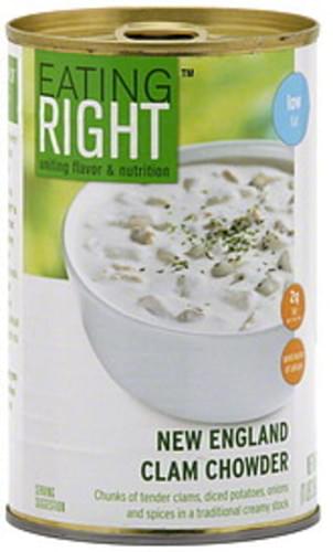 Eating Right New England Clam Chowder - 18.8 oz, Nutrition ...