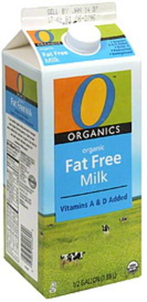 O Organics Organic Fat Free Milk - 0.5 gl, Nutrition Information | Innit