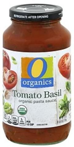 O Organics Organic, Tomato Basil Pasta Sauce - 25 Oz, Nutrition ...