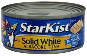 StarKist Solid White Albacore, in Water Tuna - 6 oz, Nutrition ...